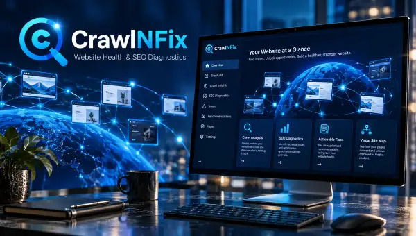 CrawlNFix promotional image